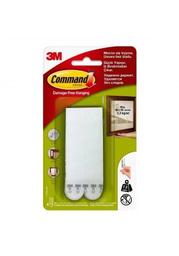 3M Command Çerçeve Asma Cırt Bandı Büyük Boy 17206