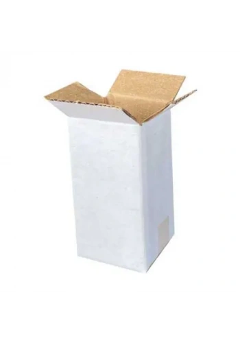 3x3x6cm Tek Oluklu Koli - Beyaz