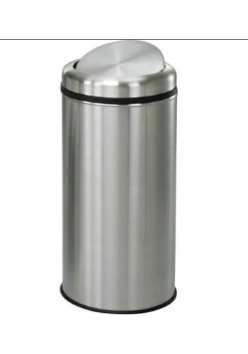 45 Lt Pratik Kapaklı Çöp Kovası Paslanmaz ( 1 Adet )