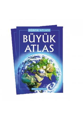 4E Atlas Büyük (Dünya Atlası) Karton Kapak Karatay Yayınevi