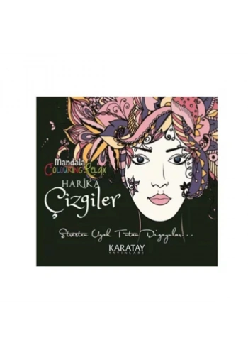 4E Boyama Kitabı Harika Çizgiler Mandala Karatay