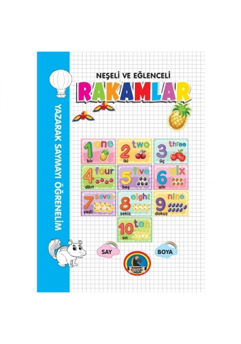 4E Boyama Kitabı Neşeli Ve Eğlenceli Rakamlar Karatay Yayınevi