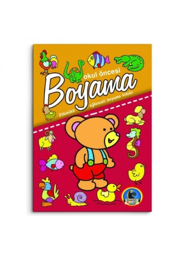 4E Boyama Kitabı Okul Öncesi Dev Boy Karatay Yayınevi