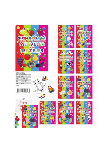 4E Boyama Kitabı Şirin Siyah Beyaz 16 Syf Karatay Yayınevi