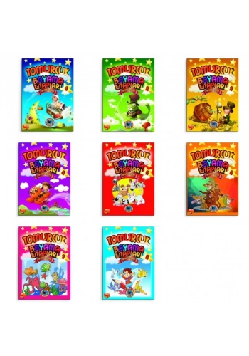 4E Boyama Kitabı Tomurcuk Örnekli Renkli 48 Syf