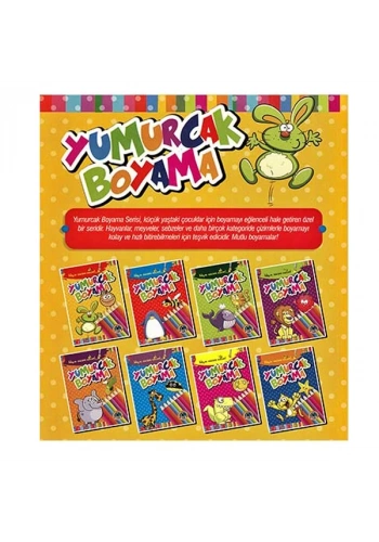 4E Boyama Kitabı Yumurcak Siyah Beyaz 64 Syf Karatay Yayınevi
