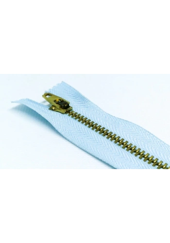 5 Adet 18cm Açık Mavi Metal Fermuarı