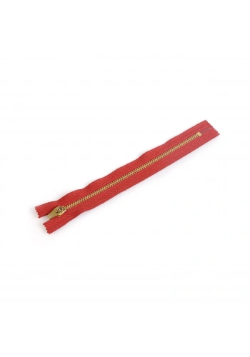 5 Adet 18cm Bordo Metal Fermuarı