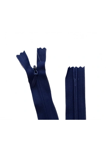 5 Adet 60cm Açık Lacivert Gizli Fermuar