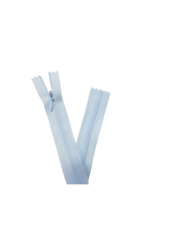 5 Adet 60cm Buz Mavisi Gizli Fermuar