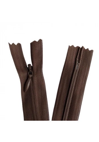 5 Adet 60cm Kahverengi Gizli Fermuar