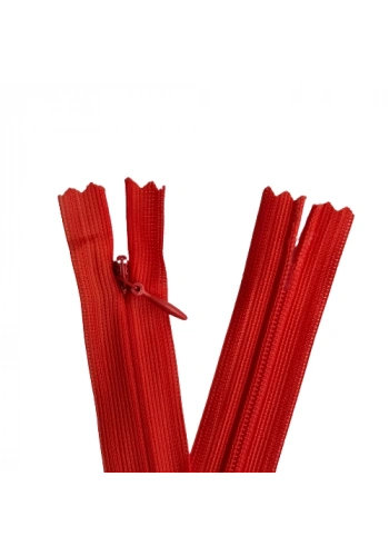 5 Adet 60cm Kırmızı Gizli Fermuar