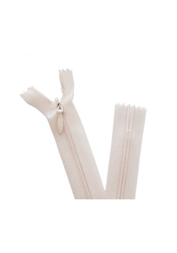 5 Adet 60cm Krem Gizli Fermuar