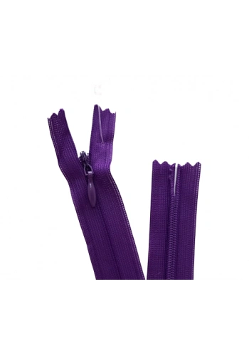 5 Adet 60cm Mor Gizli Fermuar