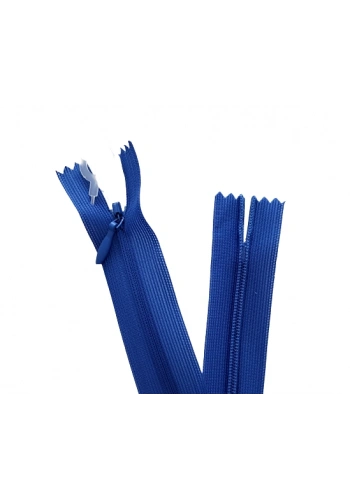 5 Adet 60cm Saks Mavi Gizli Fermuar