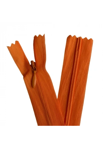 5 Adet 60cm Turuncu Gizli Fermuar
