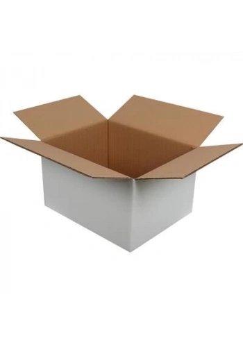 50x40x25cm Beyaz Çift Oluklu Koli