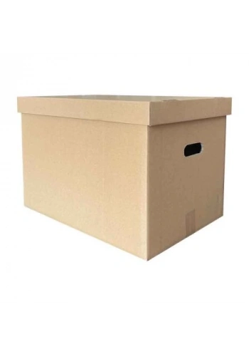 51x36x35cm El Tutamaklı Çift Oluklu Koli - Kraft