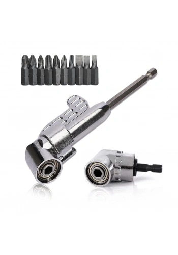 5297 1/4 Bits Uç ve Köşe Vidalama Adaptörü Seti - 12 Parça