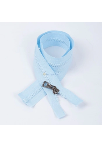 60cm Bebe Mavi Kemik Dişli Fermuar