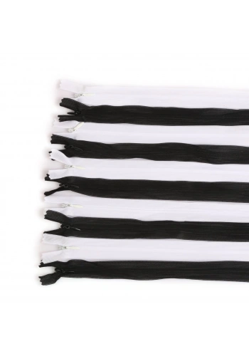 60cm Karışık Fermuar 10 Adet