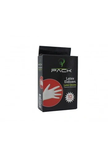 Lateks Pudralı Eldiven 10  lu.