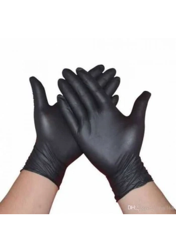 Siyah Nitril Eldiven S Beden