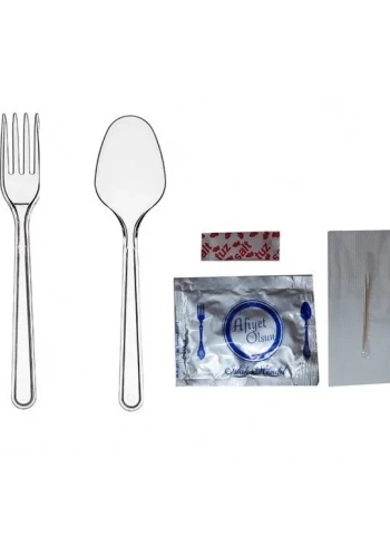 Lüks Set Çatal + Kaşık 6  lı (Yemek Seti) 100 lü