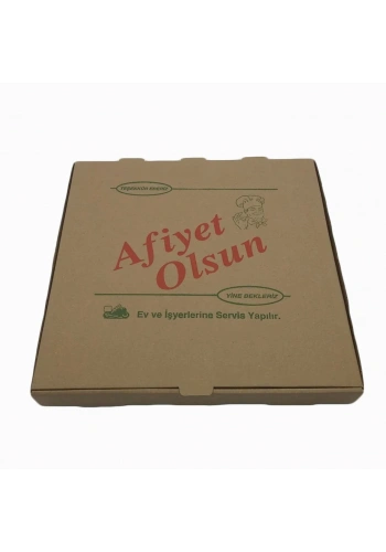 Pizza Kutusu Kraft -Kahverengi 100 lü.35x35 cm