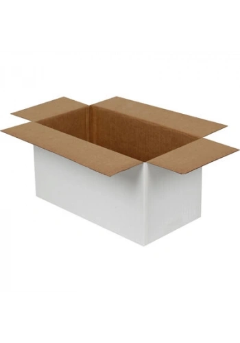 29x15x15cm Tek Oluklu Koli - Beyaz