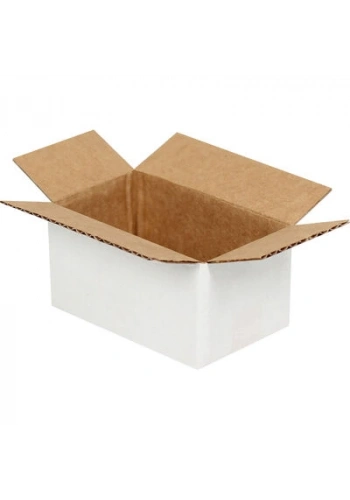 6,5x3,5x3cm Tek Oluklu Beyaz Koli