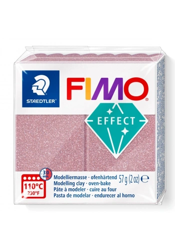 Staedtler Fimo Effect Polimer Kil 212 Glitter Rose Gold (Simli Rose Altın)