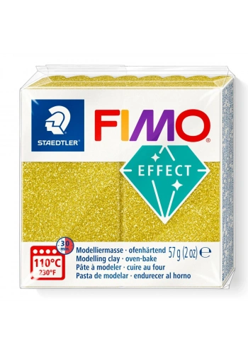 Staedtler Fimo Effect Polimer Kil 112 Glitter Gold (Simli Altın)