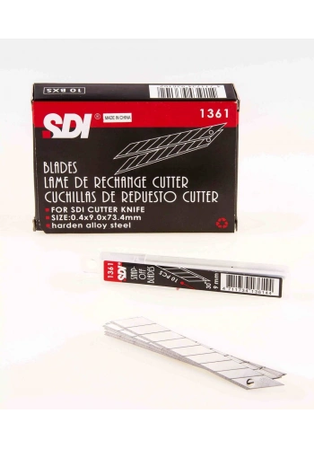 SDI 30 Derece Açılı Dar Maket Bıçağı Yedeği 9 mm 100lü Paket