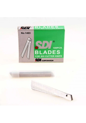 SDI Dar Maket Bıçağı Yedeği 9 mm 100lü Paket