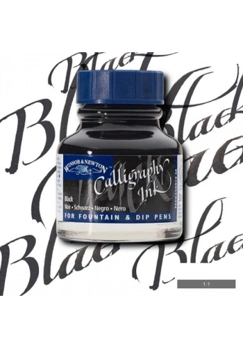 WINSOR&amp;NEWTON KALİGRAFİ MÜREKKEBİ 30 ml. BLACK 030 1110030