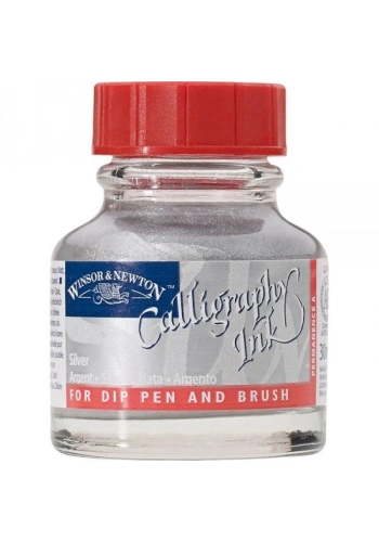 Winsor & Newton Kaligrafi Mürekkebi 30 ml. METALLIC SILVER