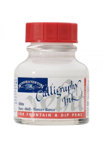 Winsor & Newton Kaligrafi Mürekkebi 30 ml. TITANIUM WHITE