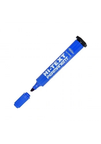 Hi-Text 830PC Kesik Uçlu Permanent Kalem 6.0 mm. Mavi