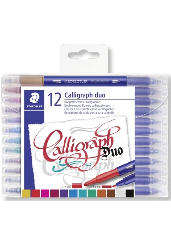 Staedtler Çift Taraflı Kaligrafi Kalemi Seti 12 RENK