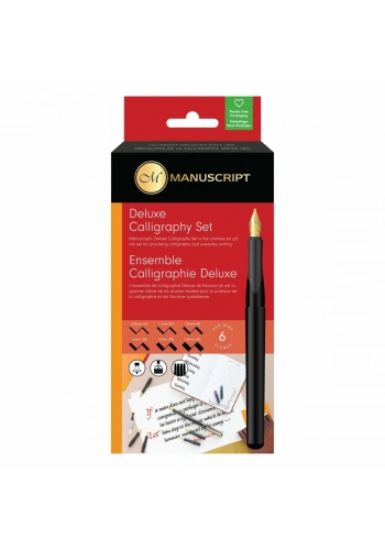 Manuscript Deluxe Kaligrafi Kalemi Seti Sola Kesik 6lı Karton Kutu
