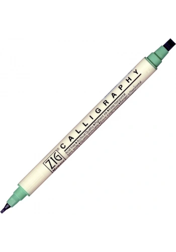 Zig Calligraphy Çift Uçlu Kaligrafi Kalemi 2 mm. + 5 mm. 404 Sage Brush
