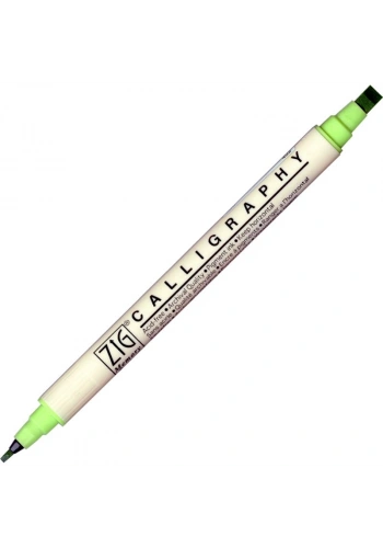 Zig Calligraphy Çift Uçlu Kaligrafi Kalemi 2 mm. + 5 mm. 402 Kiwi
