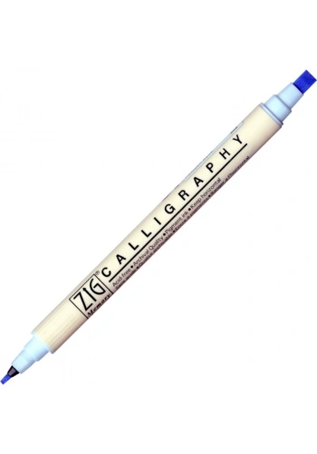 Zig Calligraphy Çift Uçlu Kaligrafi Kalemi 2 mm. + 5 mm. 302 Powder Blue