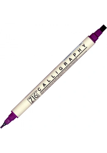 Zig Calligraphy Çift Uçlu Kaligrafi Kalemi 2 mm. + 5 mm. 801 Aubergine