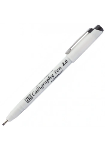 Zig Permanent Mürekkepli Kaligrafi Kalemi 2.0 mm. Siyah