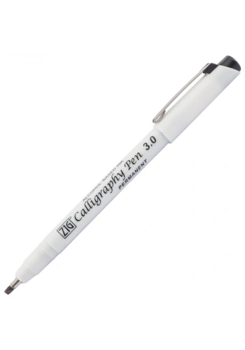 Zig Permanent Mürekkepli Kaligrafi Kalemi 3.0 mm. Siyah
