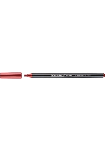 Edding 1255 Kaligrafi Kalemi 3.5 mm. Crimson Kırmızı