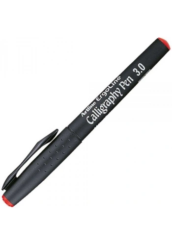 Artline Ergoline Kaligrafi Kalemi 3.0 mm. Kırmızı