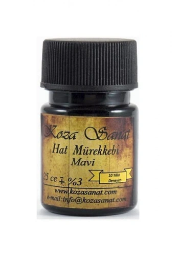 Koza Hat Mürekkebi 25 cc. MAVİ